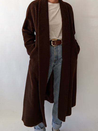 Gorgeous Vintage Walnut Baby Alpaca Coat