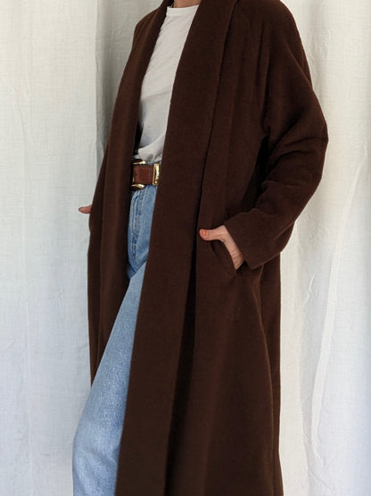Gorgeous Vintage Walnut Baby Alpaca Coat