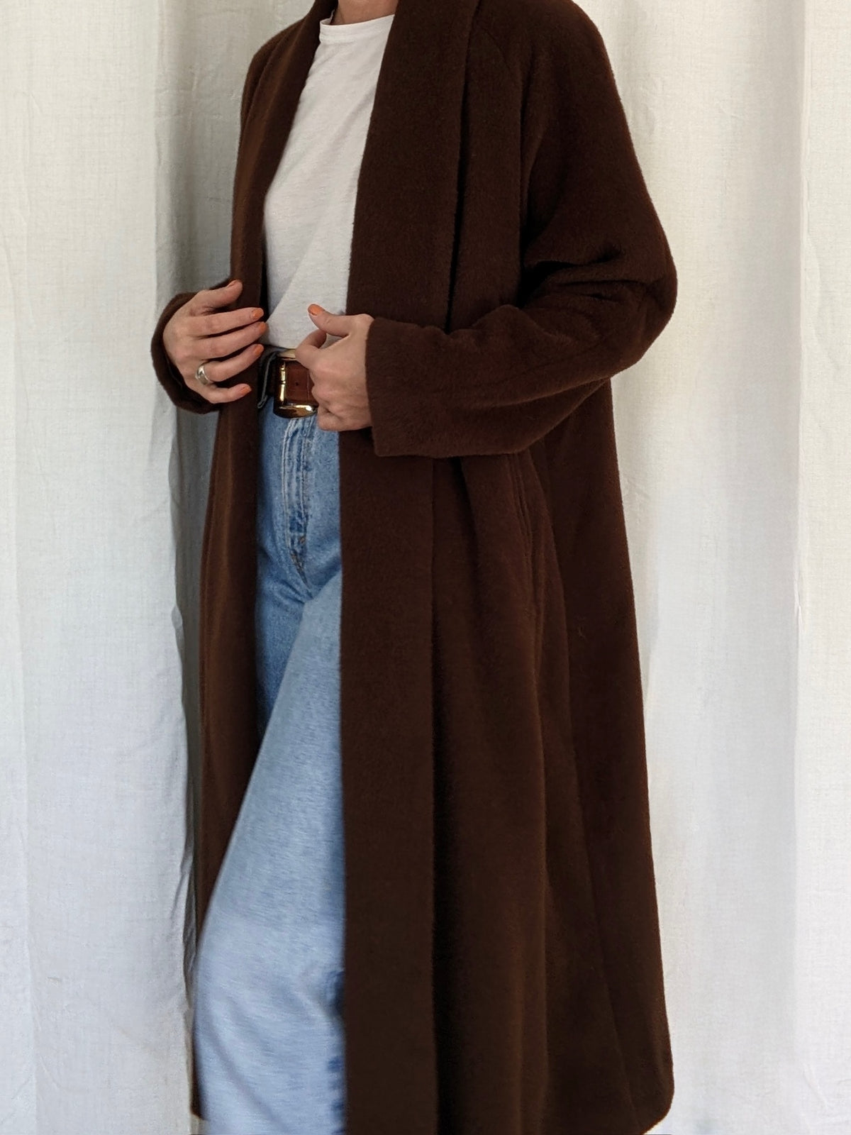 Gorgeous Vintage Walnut Baby Alpaca Coat