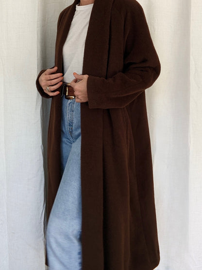 Gorgeous Vintage Walnut Baby Alpaca Coat