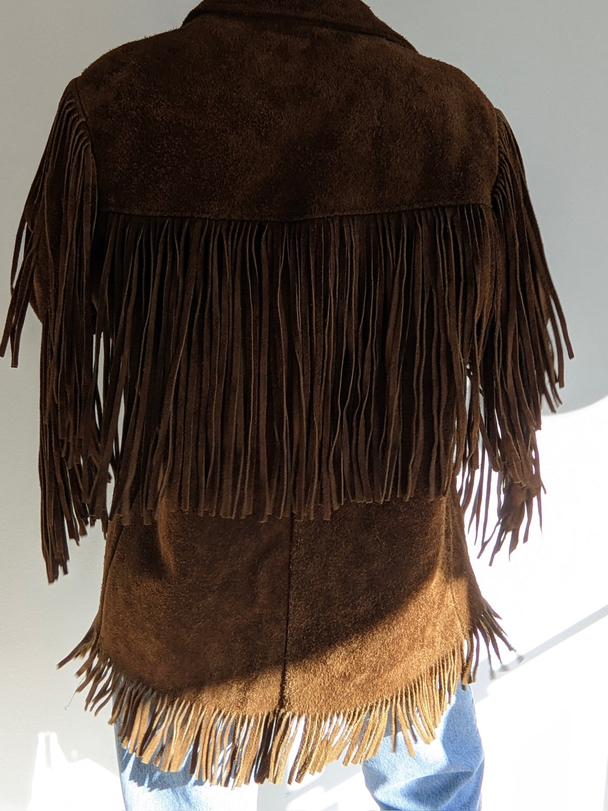 Vintage 1960s Fringe Suede Jacket