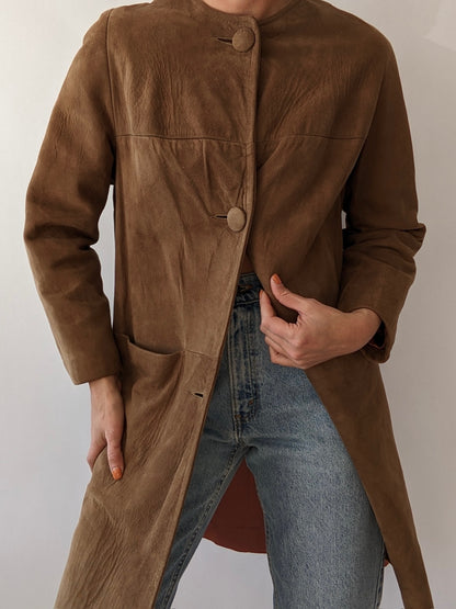 Amazing Vintage Clove Suede Coat