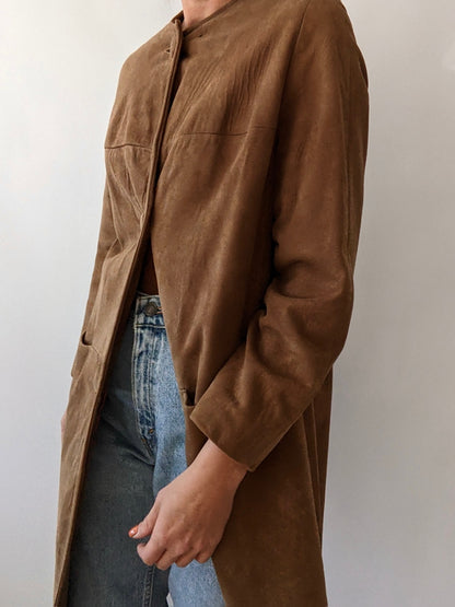 Amazing Vintage Clove Suede Coat