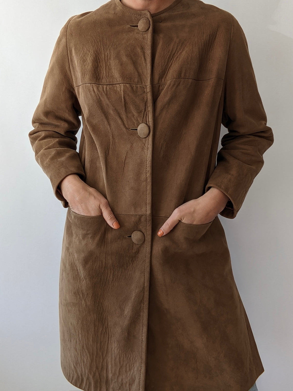 Amazing Vintage Clove Suede Coat