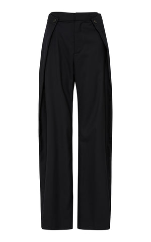St. Agni Fold Detail Trousers / Available in Black