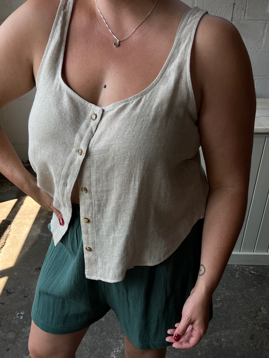 Ryan Linen Rayon Top