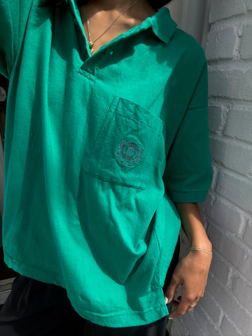 Vintage Emerald Givenchy Sport Embroidered Polo