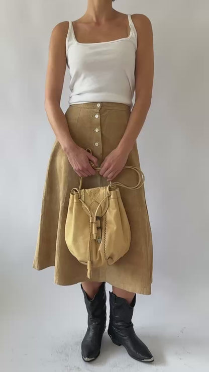Vintage Calvin Klein Sport Suede Skirt