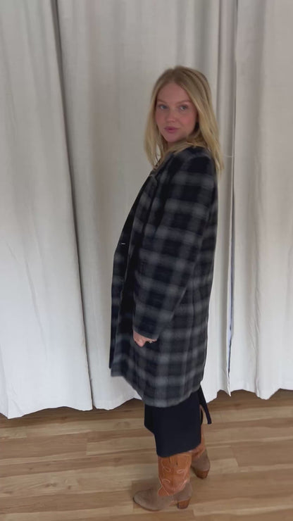 Vintage Plaid Wool Jacket