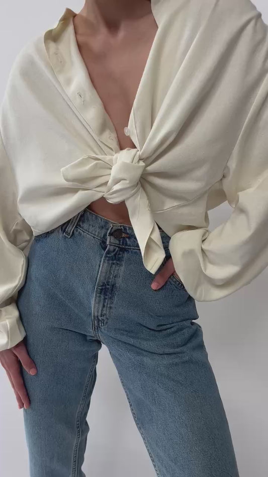 Gloria Raw Silk Top