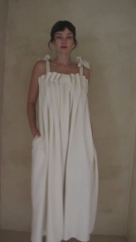 Toni Woven Silk  Dress