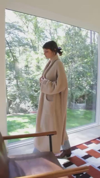 Haori Extra Long Alpaca Sweater Coat