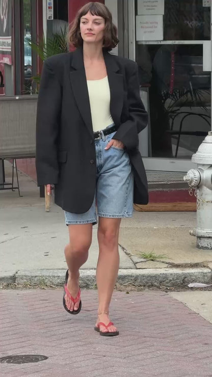 Skyler Woven Silk Blazer