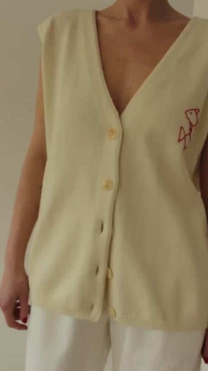 Wilson Embroidered Pima Cotton Vest
