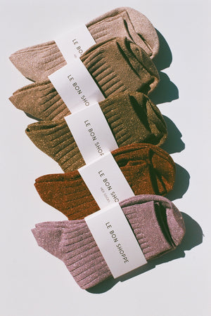 Le Bon Shoppe Sparkle Socks / Available in Multiple Colors