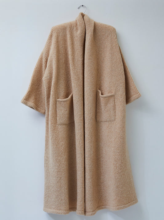 Haori Extra Long Alpaca Sweater Coat