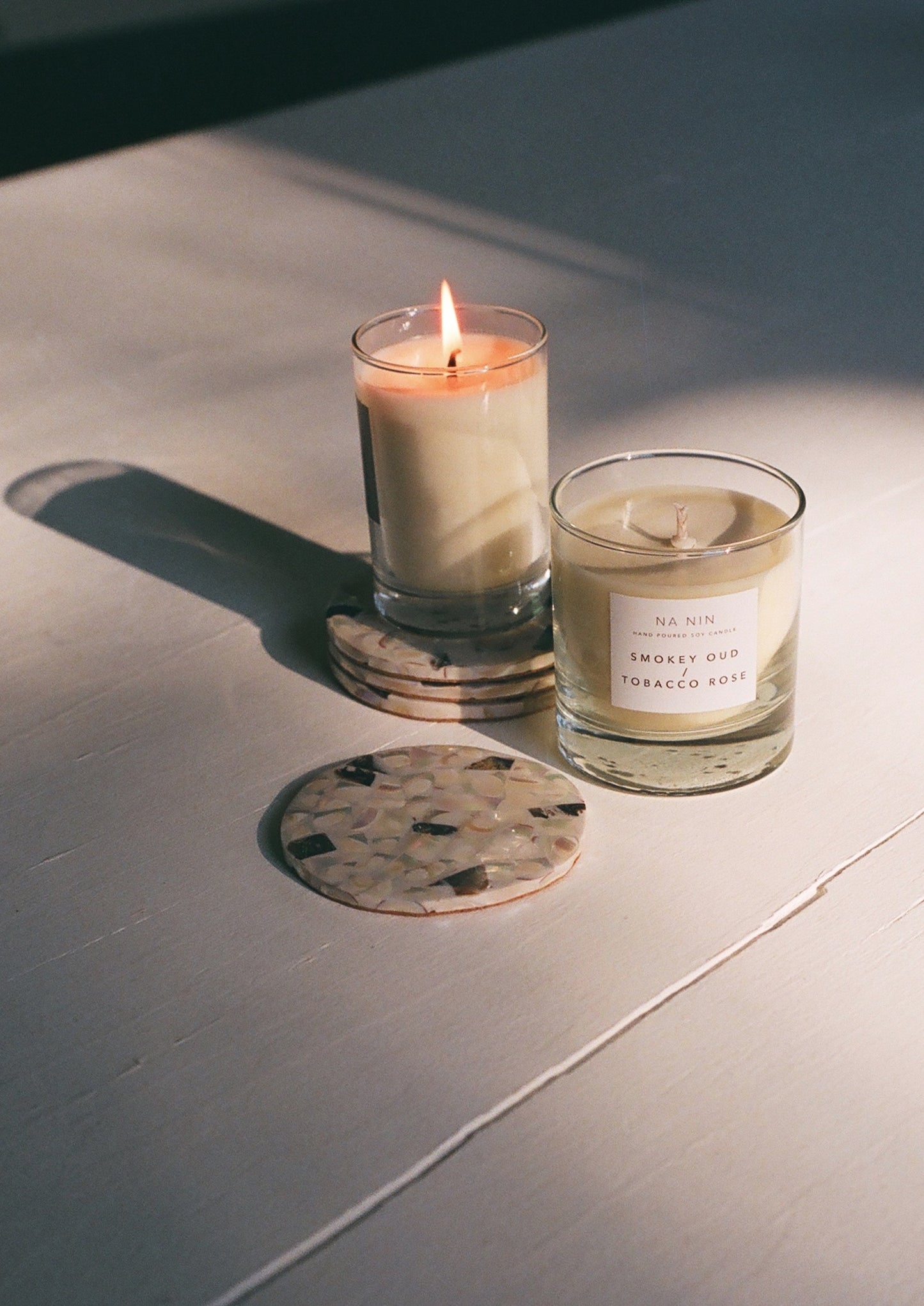 Smokey Oud & Tobacco Rose Candle / Available in Multiple Sizes