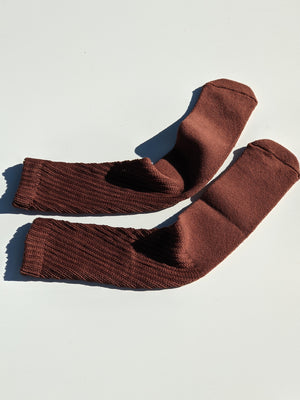 Na Nin Eddie Cotton Socks / Available in Cinnamon, Faded Black, Eggshell, Lilac, Petal, Pool
