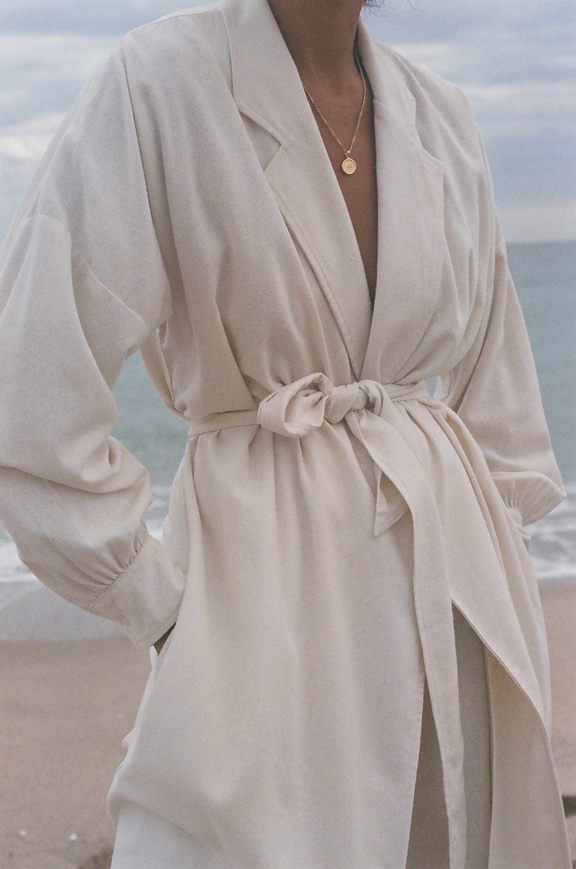 raw silk wrap dress Ahimsa Raw Silk Wrap Dress With Fringe: Bohemian Robe