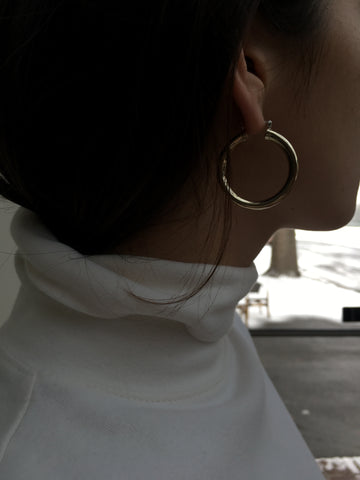 Na Nin Classic Hoop / Available in Brass and Sterling Silver