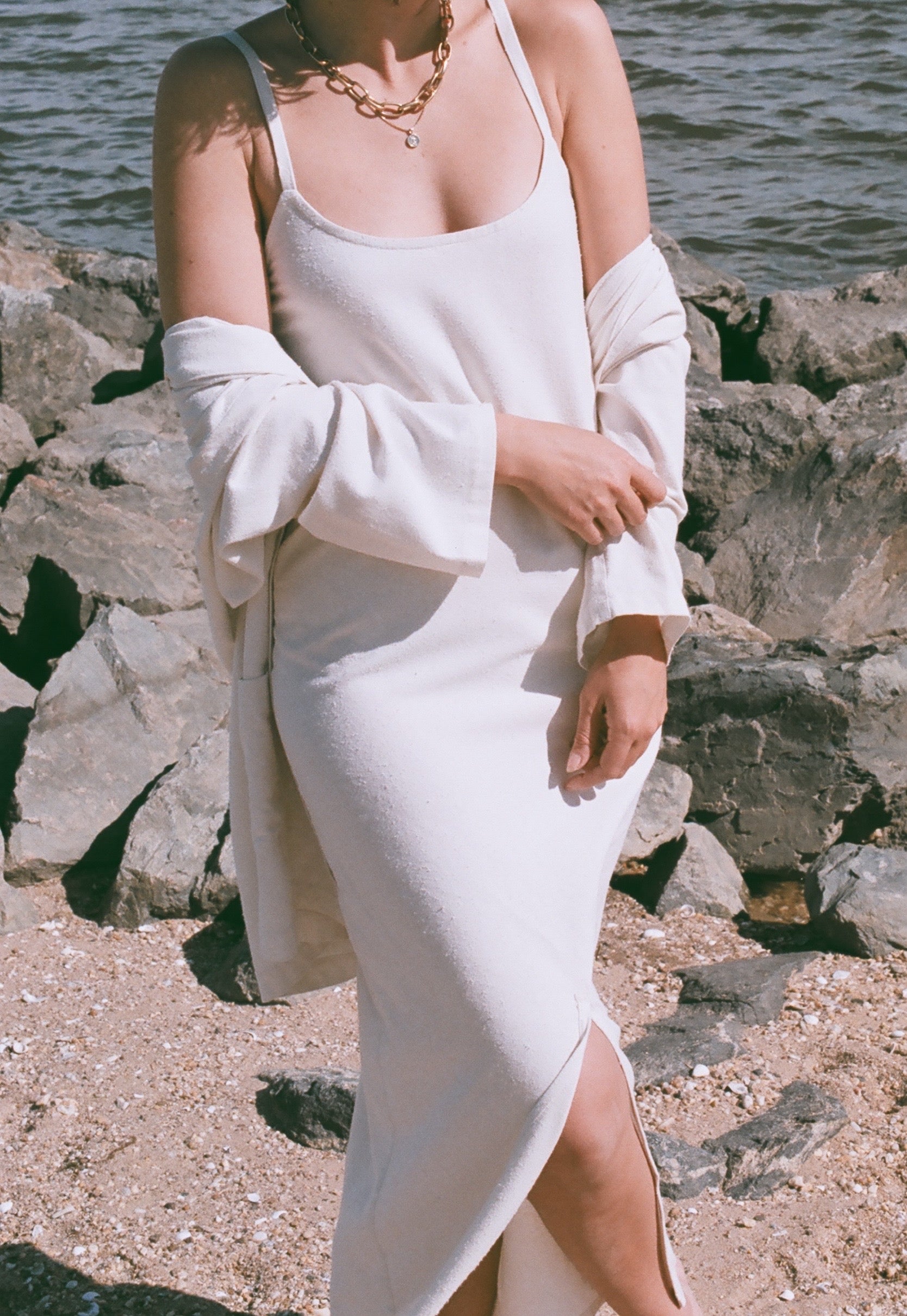 Carolyn Raw Silk Slip Dress – NA NIN