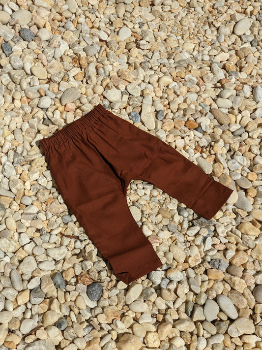 Mini Scooter Raw Silk Harem Pant