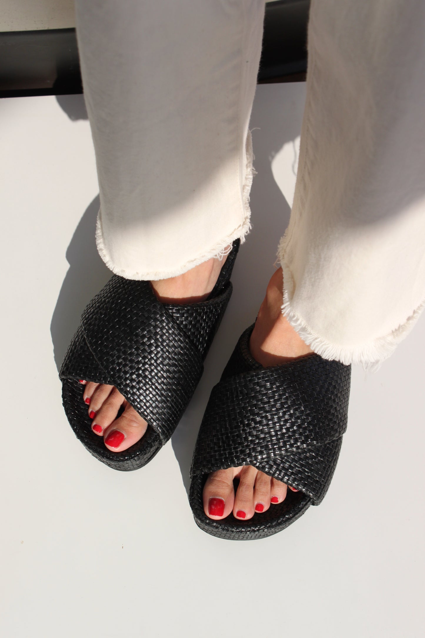 Woven Flatform Slide