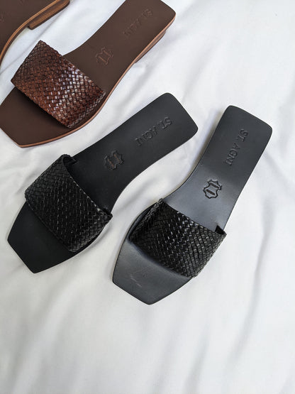 Edi Woven One Strap Slide