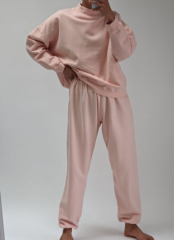 Na Nin Spring/Summer Cleo Cotton Sweatpants / Available in Lilac, Petal, Pool