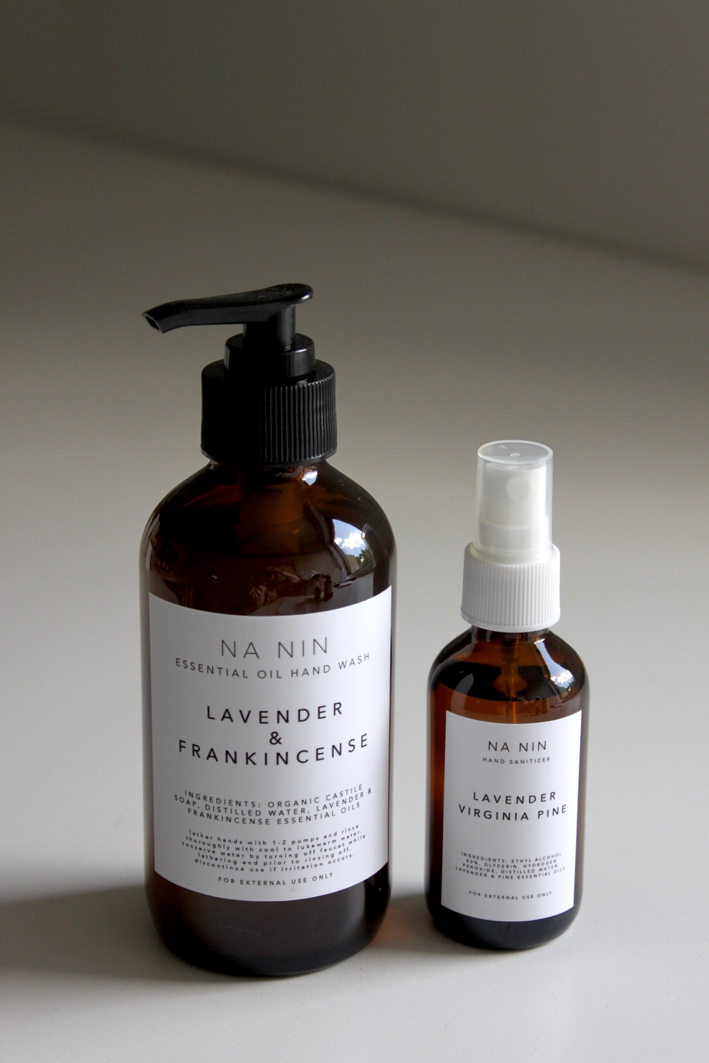 Essential Oil Hand Wash & Hand Sanitizer Set