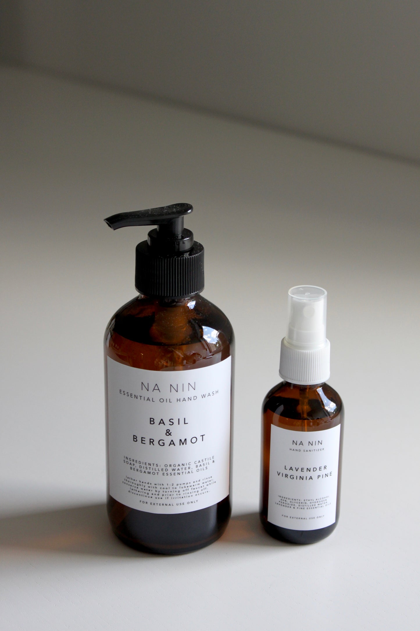 Essential Oil Hand Wash & Hand Sanitizer Set