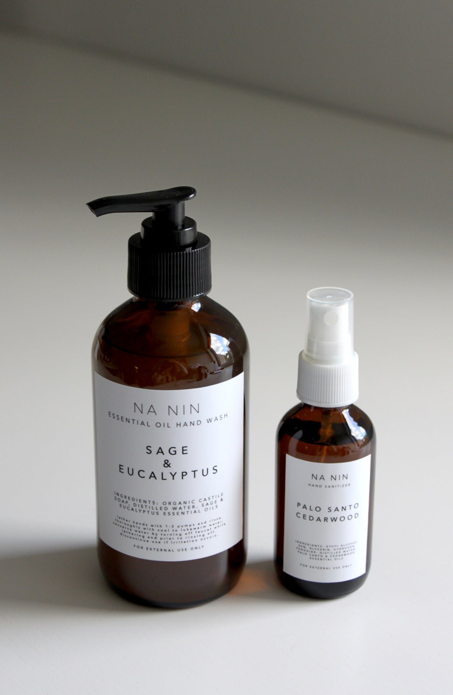 Essential Oil Hand Wash & Hand Sanitizer Set