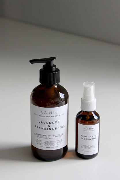 Essential Oil Hand Wash & Hand Sanitizer Set