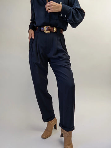 Na Nin Townes Trouser in Vintage Wash Modal / Available in Midnight