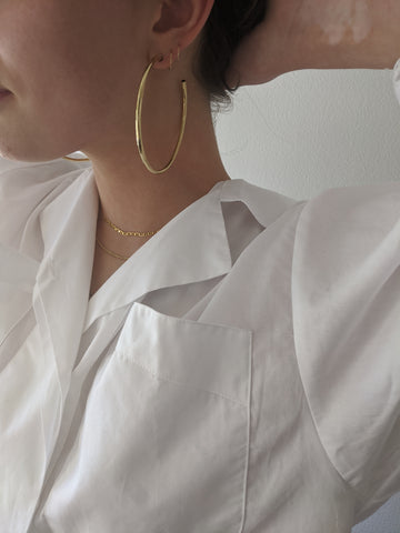 Laura Lombardi XL Classic Hoop Earrings
