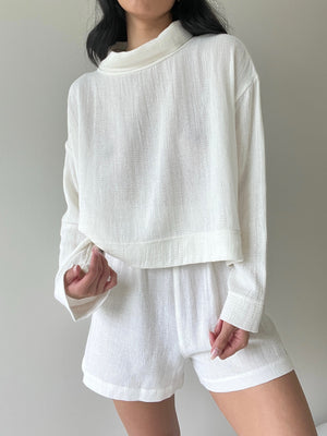 Dell Waffled Cotton Pullover
