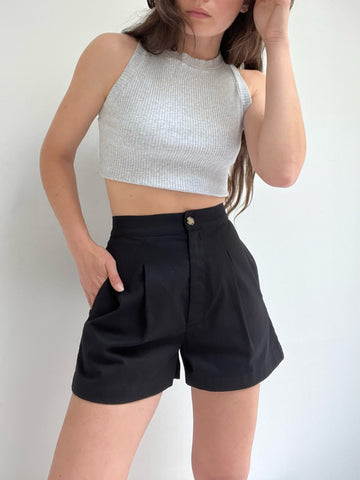 Na Nin Oliver French Twill Shorts / Available in Eggshell, Onyx, Topiary