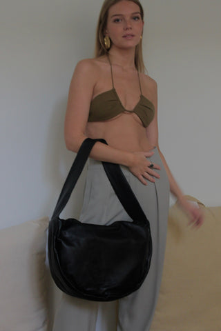 St. Agni Soft Large Crescent Bag / Available in Black
