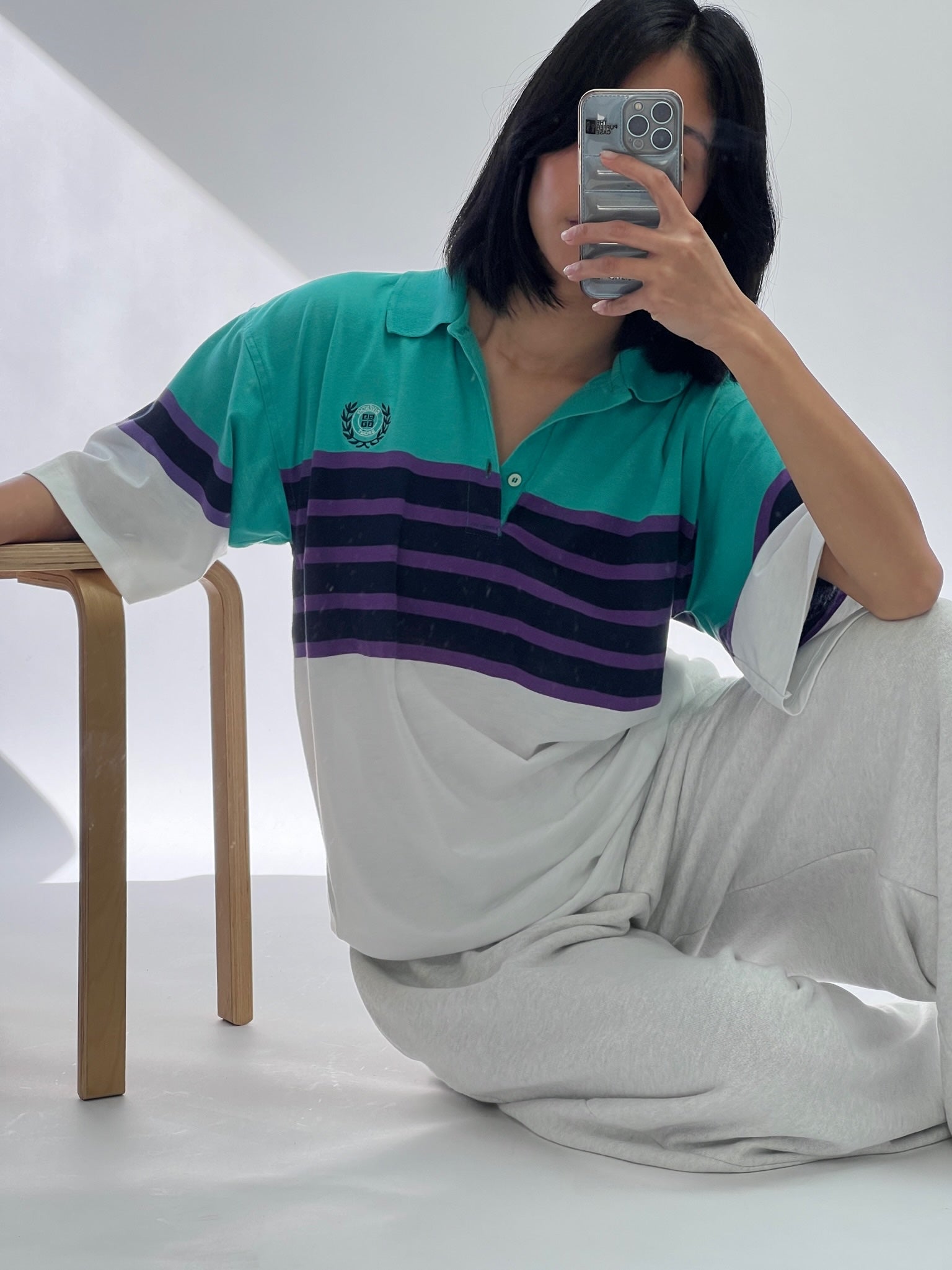 Vintage Givenchy Striped Polo Tee