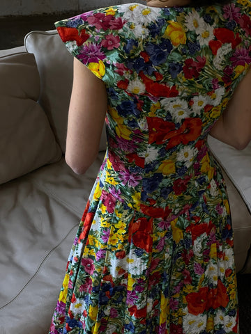 Incredible Vintage Floral Spring Dress