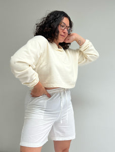 Vintage Cotton Gauze Drawstring Shorts