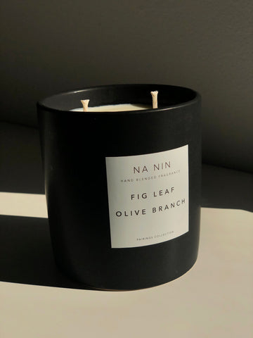Fig Leaf & Olive Branch Candle / Available in Multiple Sizes