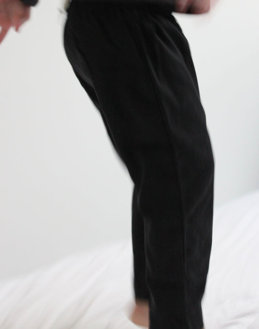 Mini Scooter Raw Silk Harem Pant