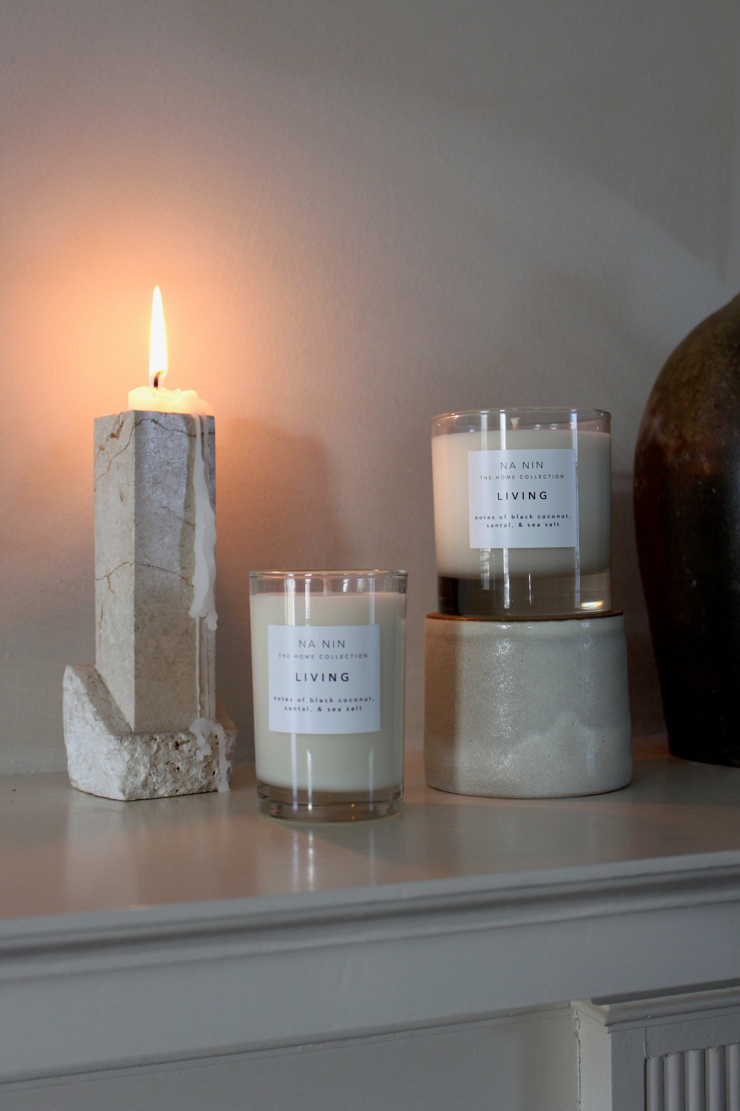 Living Candle / Available in White & Terracotta