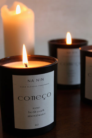 Começo No. 1 Candle / Rose, Fresh Earth, Mineral Water