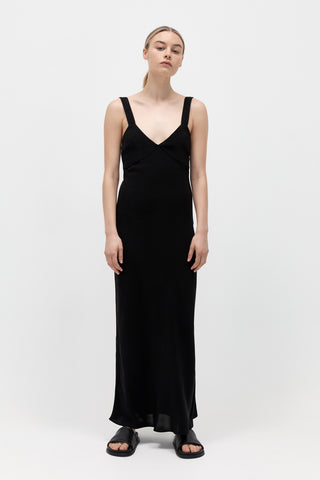 St. Agni Ring Detail Maxi Dress / Available in Black