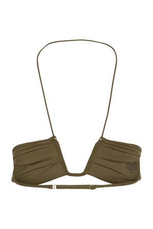 Ziah Neal Halter Top / Available in Olive Bouclê