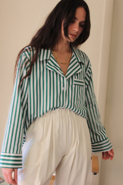 Tilly Striped Poplin Top