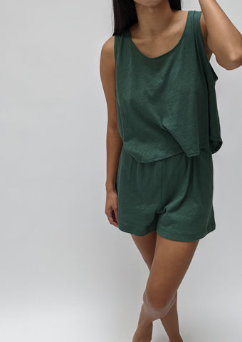 Na Nin Chloe Cotton Jersey Shorts / Available in Eggshell, Faded Black, Topiary
