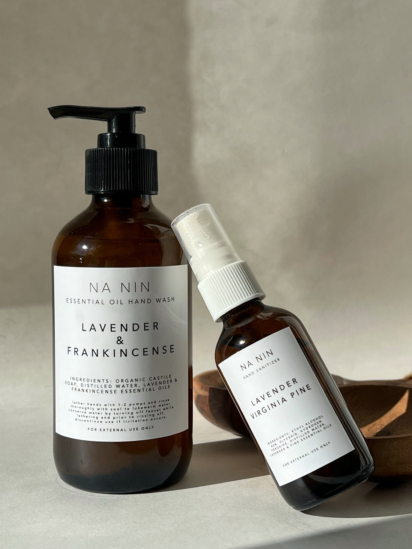 Essential Oil Hand Wash & Hand Sanitizer Set